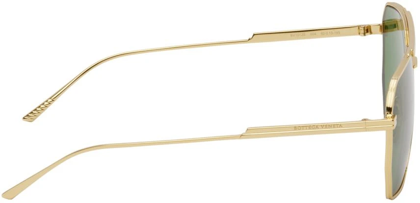 Bottega Veneta Gold Classic Aviator Sunglasses 2