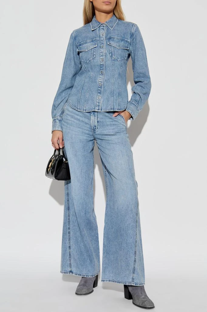 Rag & Bone Rag & Bone Classic Denim Button-Up Top 2