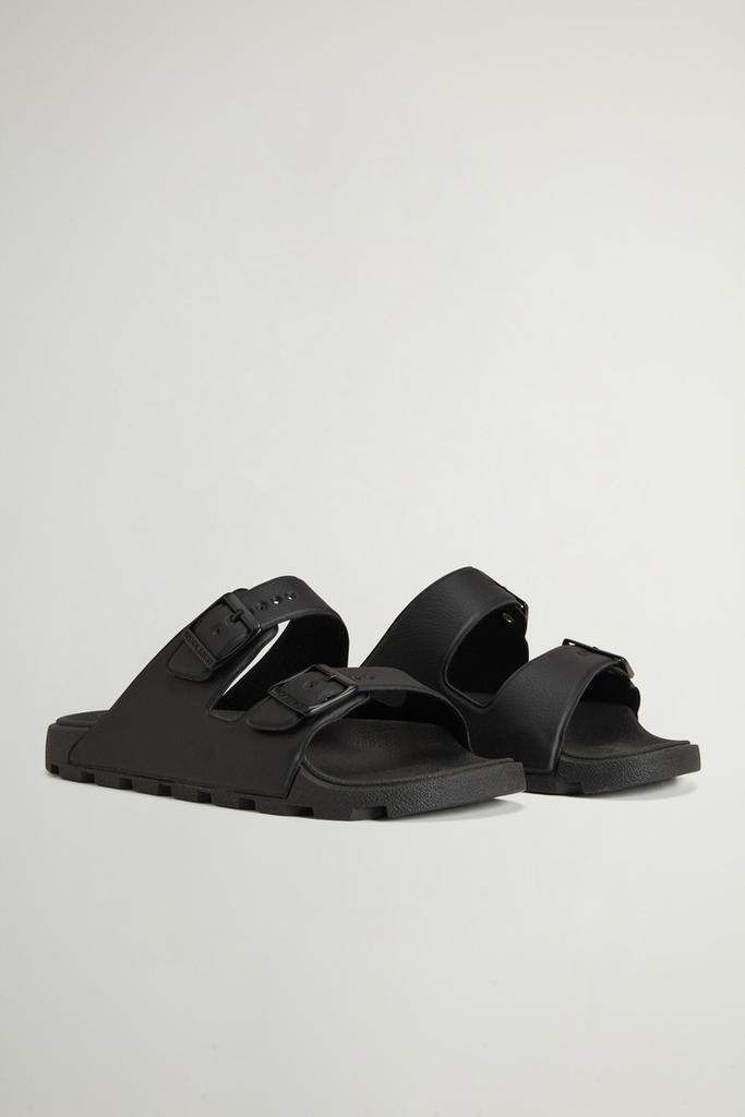 Woolrich Double-Band Rubber Sandals - Men - Black