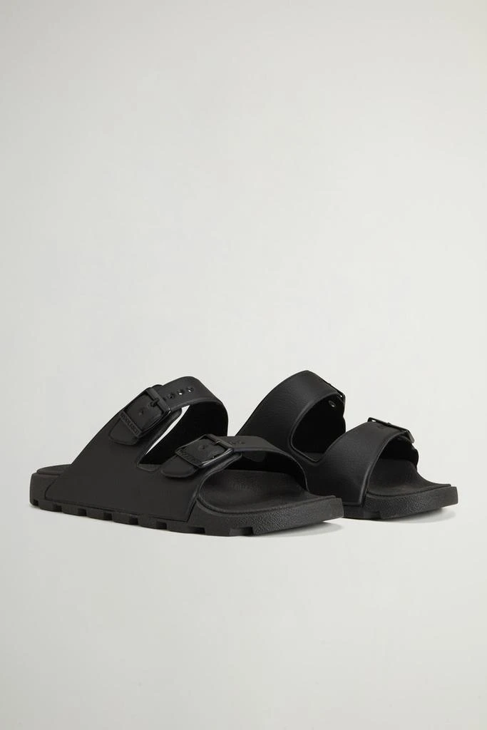 Woolrich Double-Band Rubber Sandals - Men - Black 2
