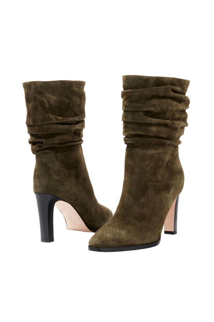 Paige Women's Carrie Heeled Boot In Olive