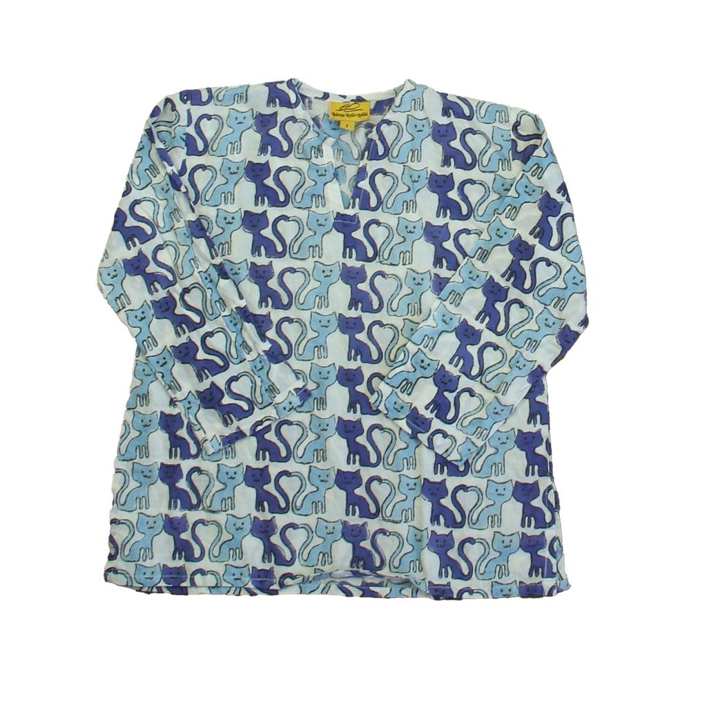 Roller Rabbit Girls White | Blue Cats Cover-up