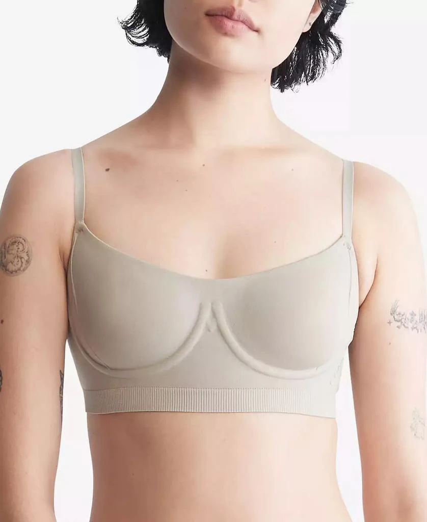 Calvin Klein Women's Bonded Flex Balconette Bralette QF6609 1