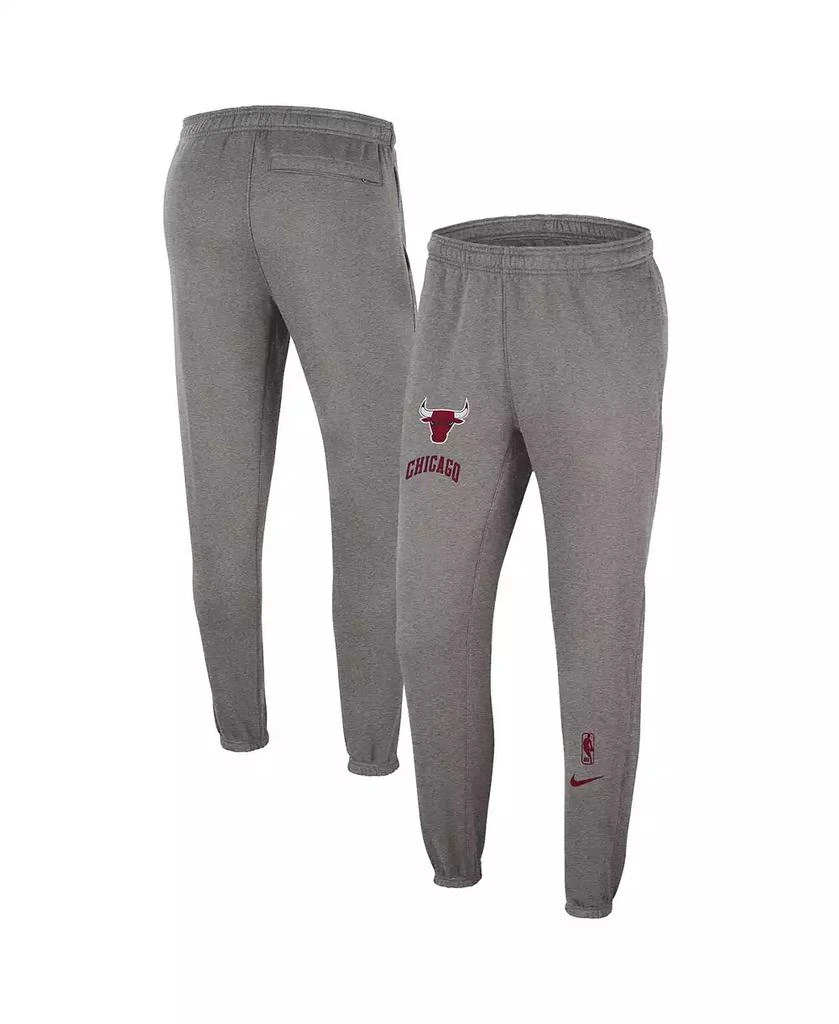 Nike Men's Heather Charcoal Chicago Bulls 2022/23 City Edition Courtside Brushed Fleece Sweatpants 1