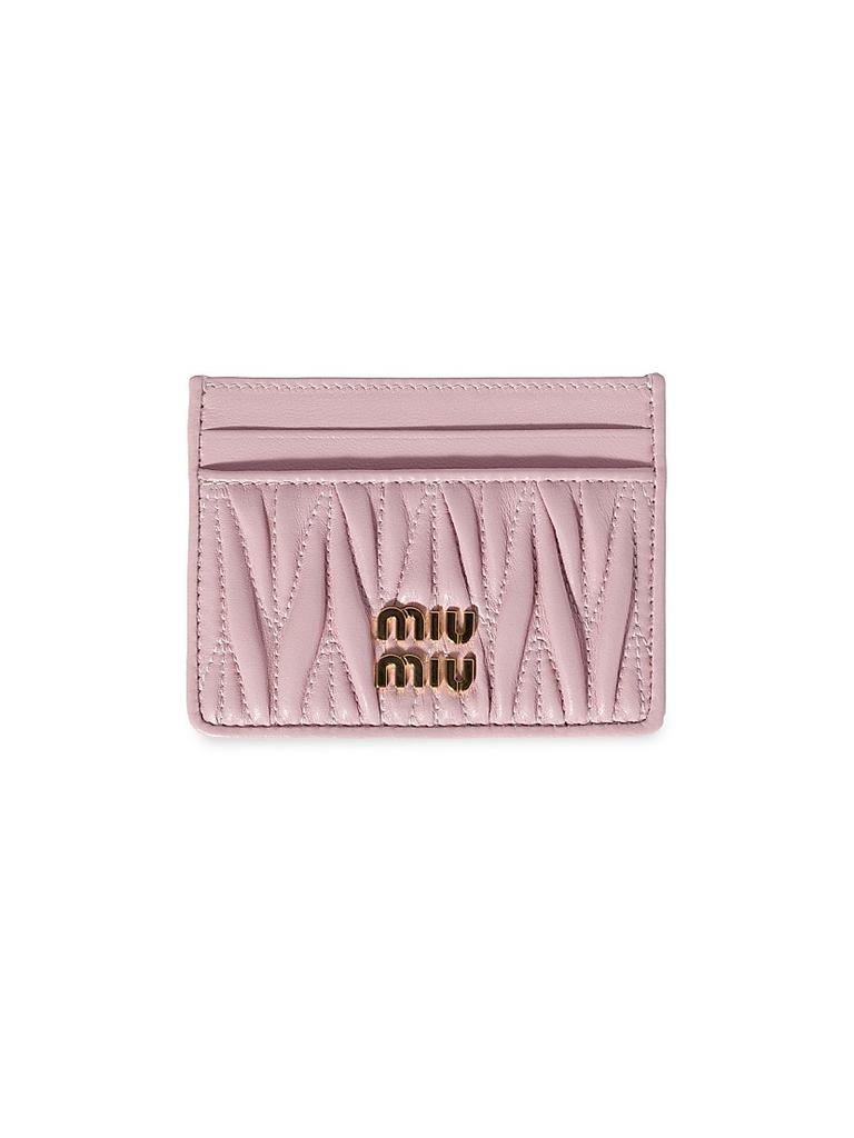 Miu Miu Cerulean Leather Card Holder - Bags - BeyondStyle