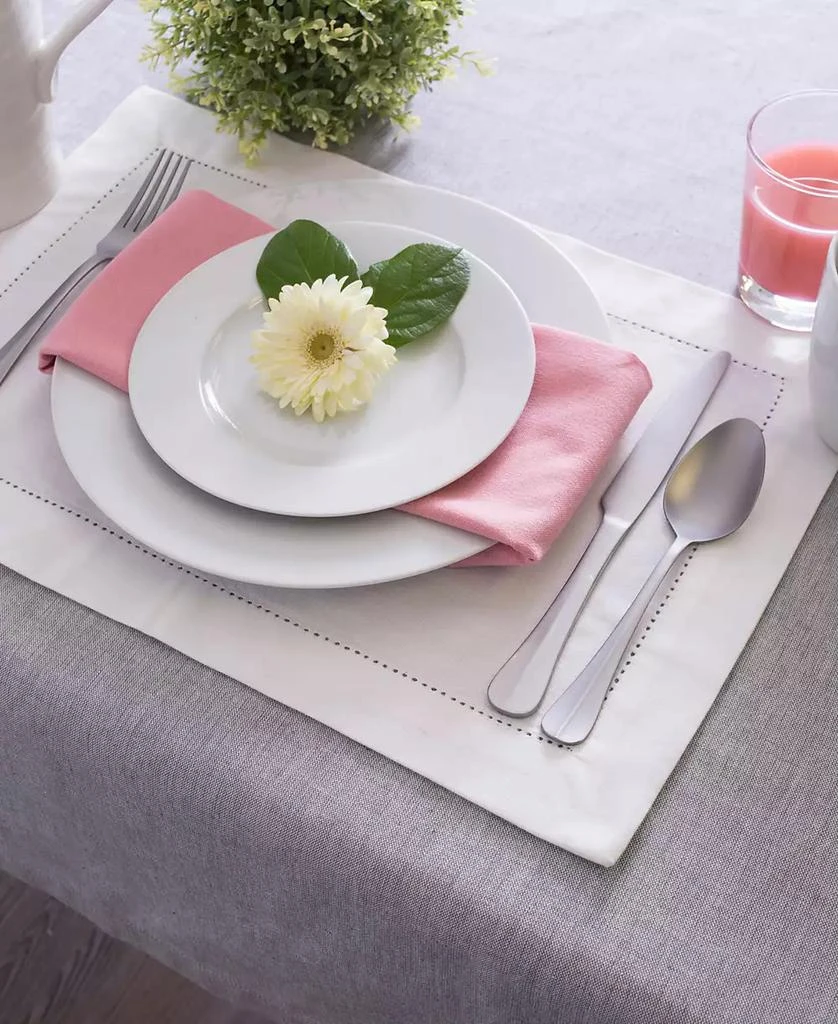 Design Imports Solid Chambray Tablecloth 60" x 84" 5