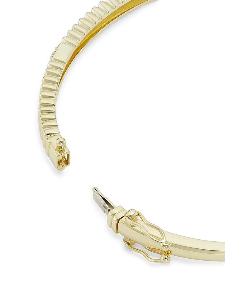 Saks Fifth Avenue Collection 14K Yellow Gold 
0.16 TCW Diamond Fluted Bangle 3