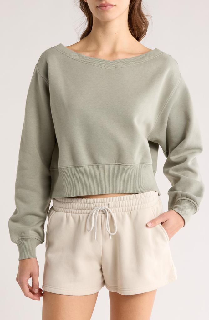 Abound V-Neck Crop Sweatshirt
