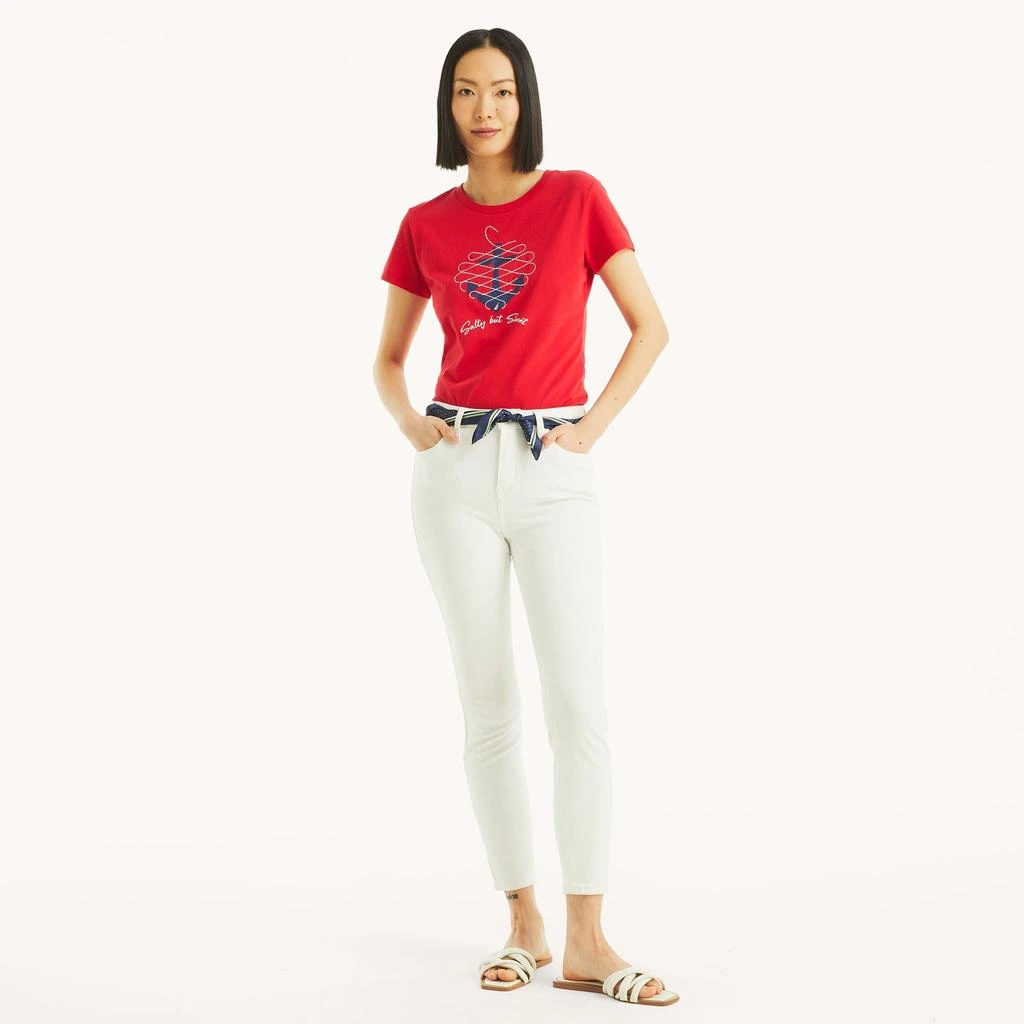 Nautica Womens Anchor Graphic T-Shirt 3