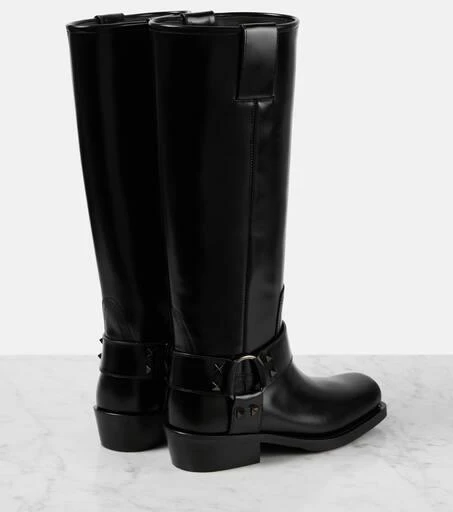 Valentino Rockstud leather biker boots 2