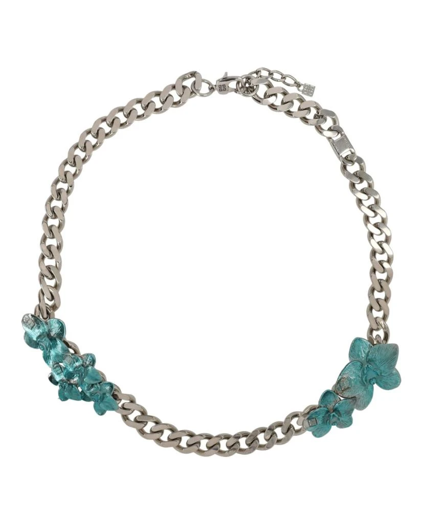 Givenchy Flower Necklace In Metal And Enamel