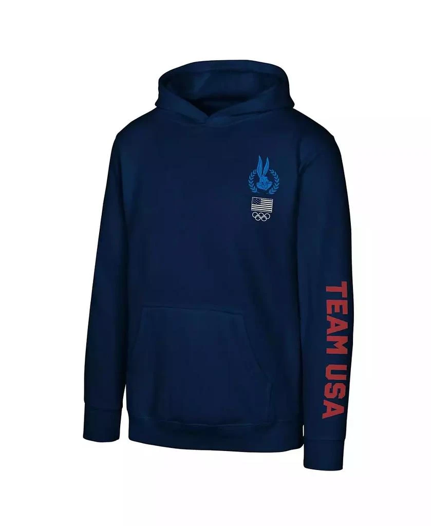 Outerstuff Big Boys and Girls Navy Team USA x Looney Tunes One for All Sport Hoodie 3