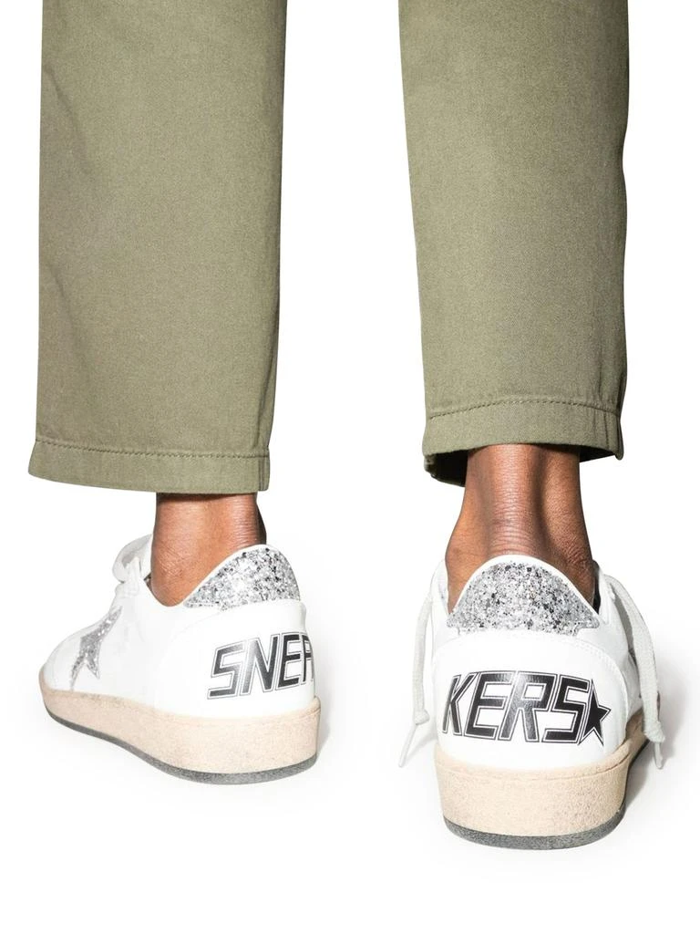 Golden Goose BALLSTAR SNEAKERS IN LEATHER AND GLITTER 2