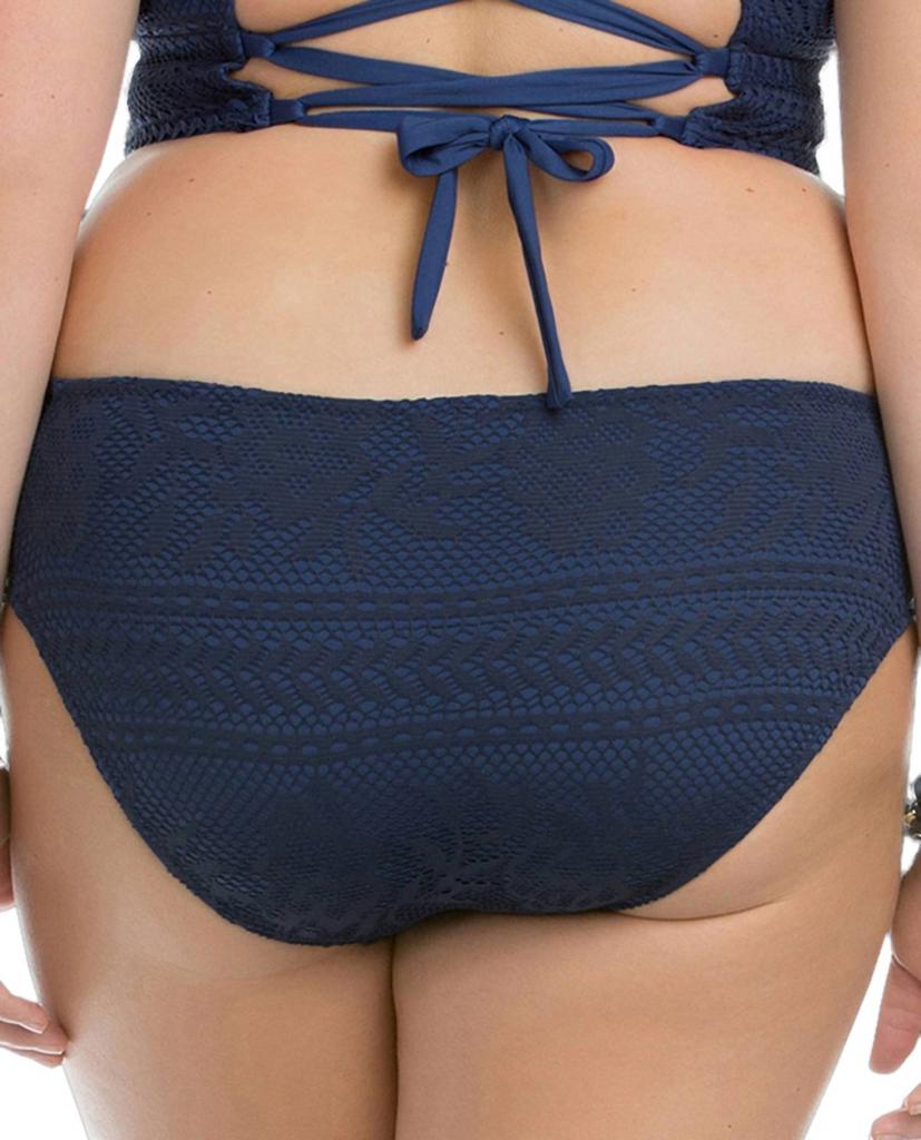 Becca Women's Side Shirred Hipster Bikini Bottom - Plus