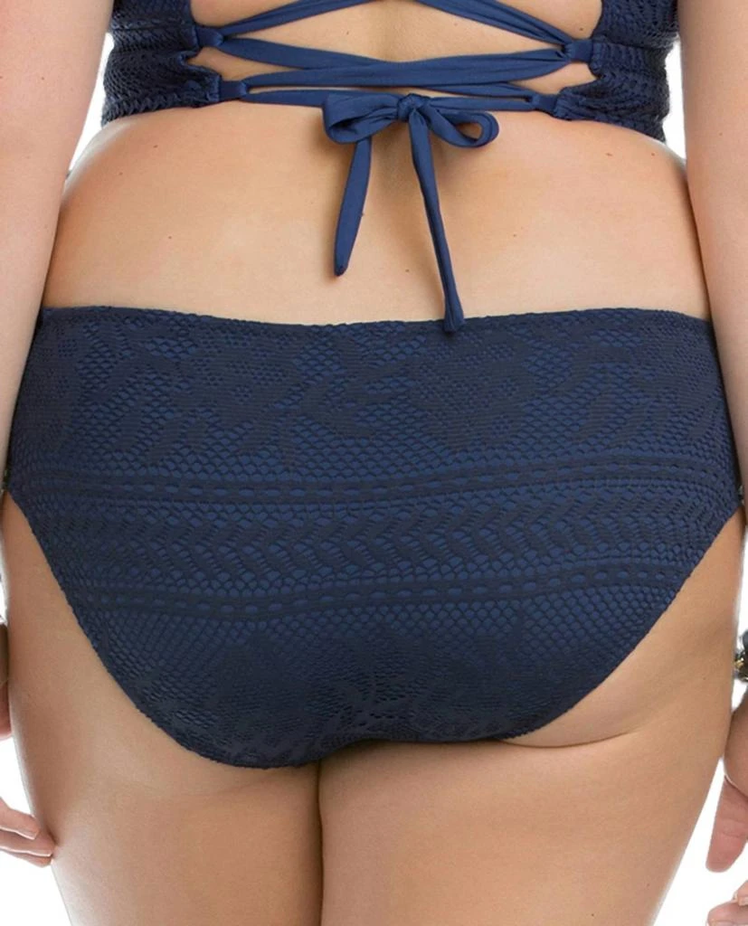 Becca Women's Side Shirred Hipster Bikini Bottom - Plus 2