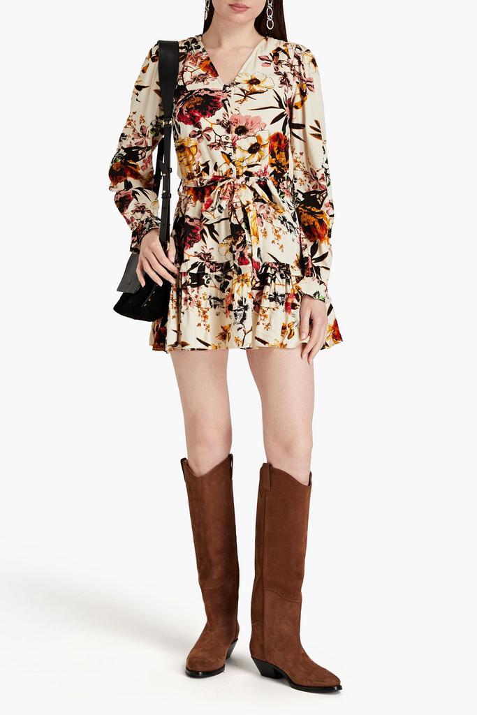 WALTER BAKER Nevilla floral-print jacquard mini dress