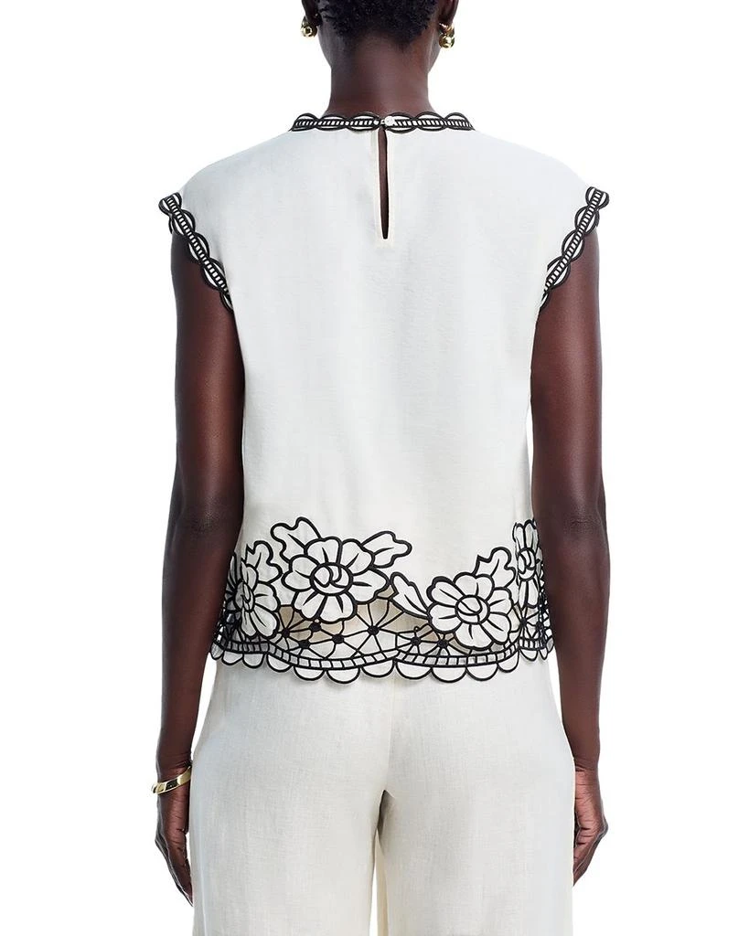 Tahari The Poppy Embroidered Top 3