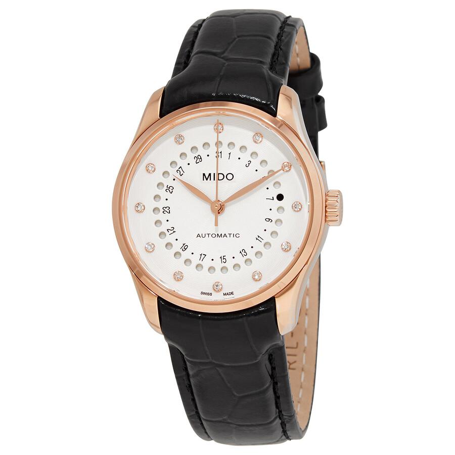 MIDO Automatic Diamond White Dial Ladies Watch M0242073603600