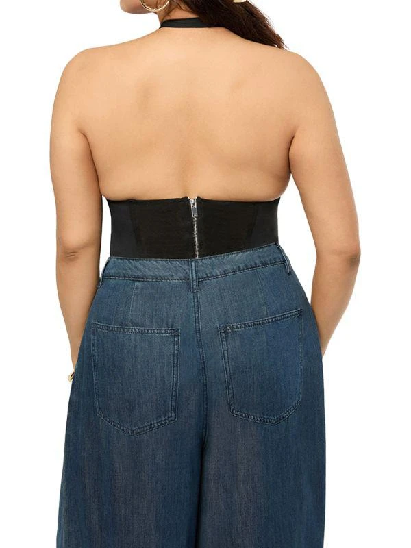 WeWoreWhat Halter Corset Top 2