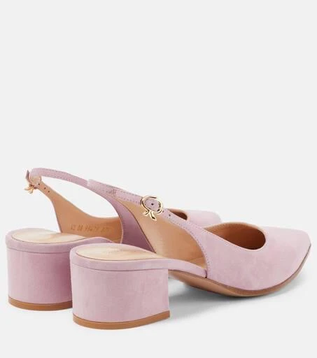 Gianvito Rossi Piper 45 suede slingback pumps 3