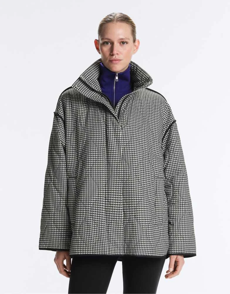 OYSHO OYSHO Fellex® aerogel gingham padded jacket in black