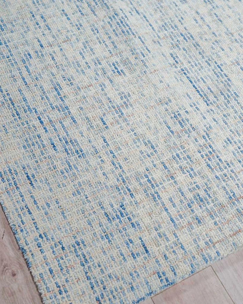 Exquisite Rugs Andora Hand-Tufted Blue/Ivory Rug, 9' x 12'' 3