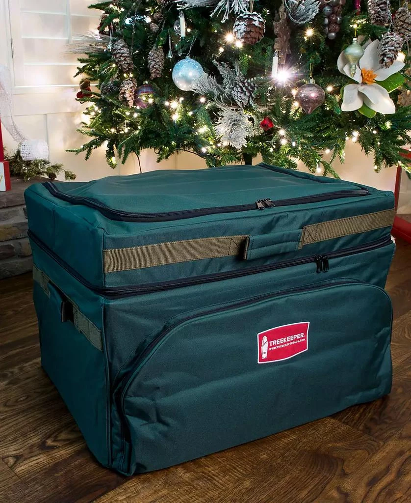 TreeKeeper Christmas Ornament Storage Box with Top Pocket 2