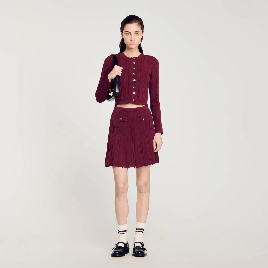 Sandro Cable knit cardigan 1