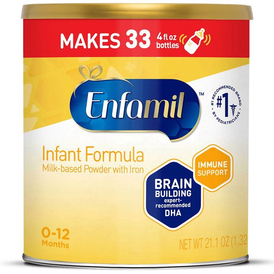 Enfamil Infant Formula - Milk-Based with Iron & DHA Powder Can Makes 151 Ounces 1