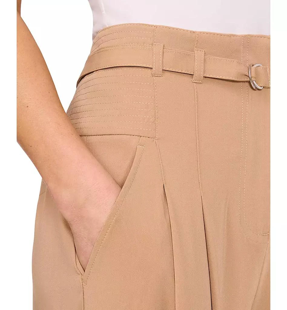 CeCe Women's Belted High-Waisted Super-Wide-Leg Pants 3