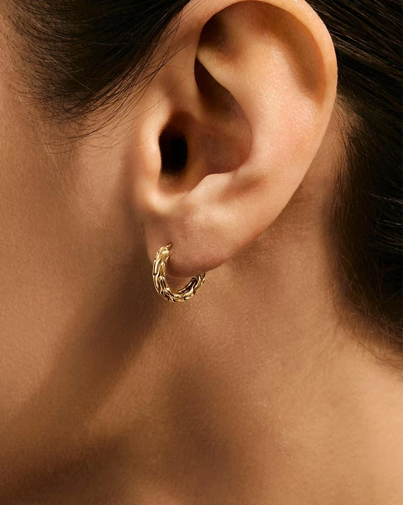 John Hardy 14K JH Essential Hoop Earrings, 14mm 2