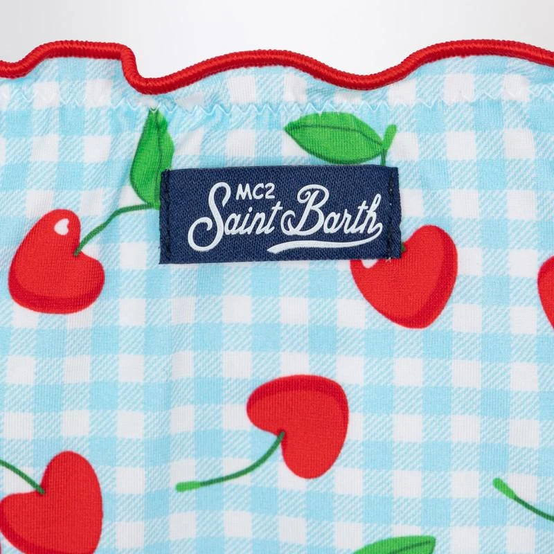 Mc2 Saint Barth Cris bikini with Vichy and cherries pattern 3