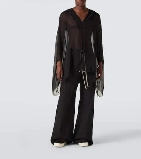 Rick Owens Silk hoodie 2