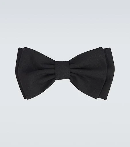 LARDINI Wool and mohair bow tie 1