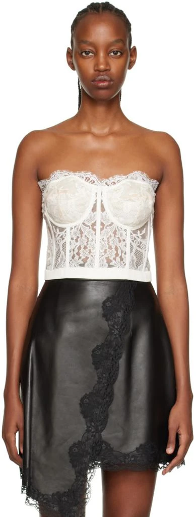 Alexander McQueen Off-White Lace Corset 1