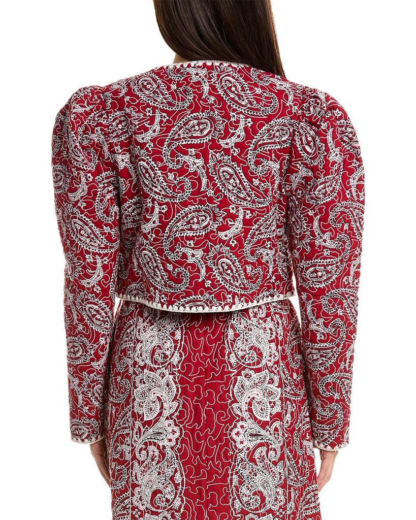 SEA NY SEA NY Theodora Paisley Quilted Cropped Jacket