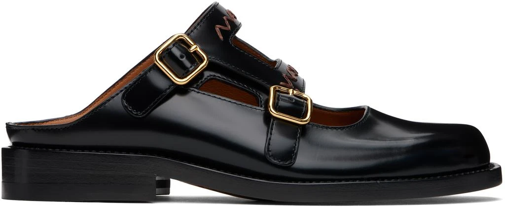 Marni Black Bambi 3.0 Double Buckle Slip-on Loafers 1