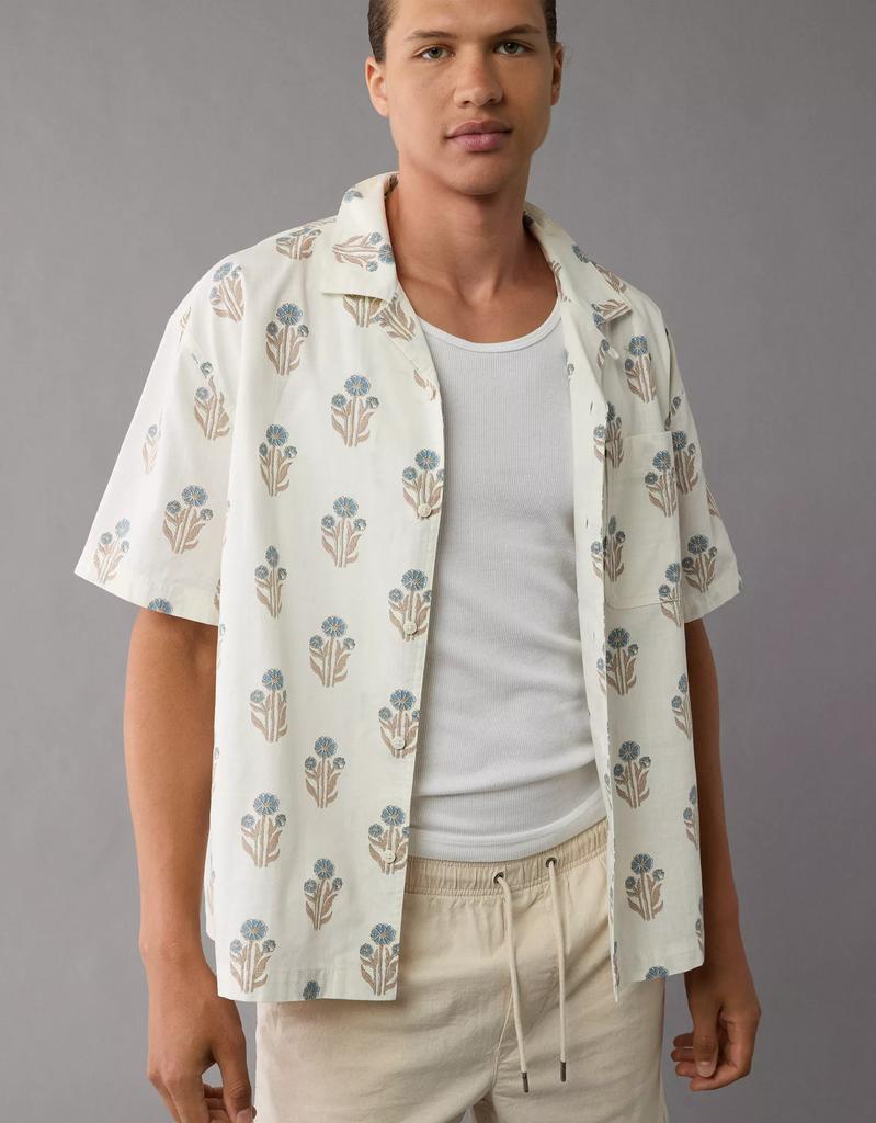 AE AE Floral Button-Up Poolside Shirt