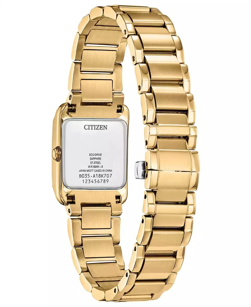 Citizen Eco-Drive Women's Bianca Gold-Tone Stainless Steel Bracelet Watch 28mm 2