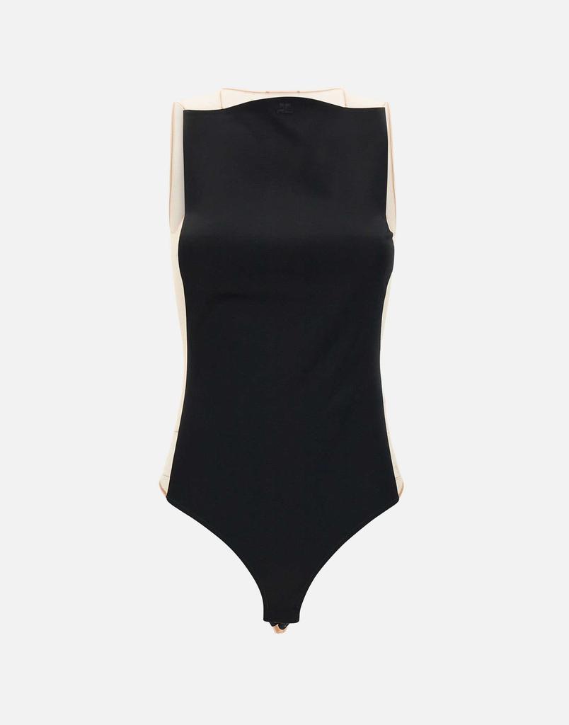 courreges "Illusion Satin Bodysuit"