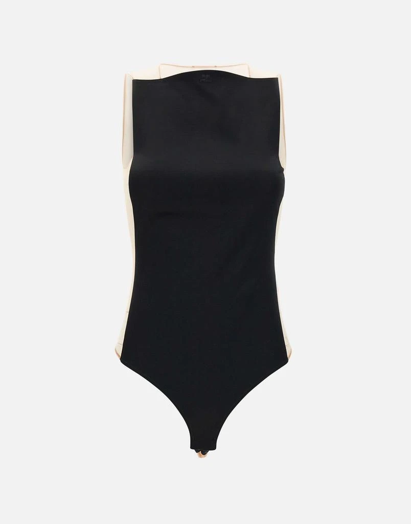 courreges "Illusion Satin Bodysuit" 1