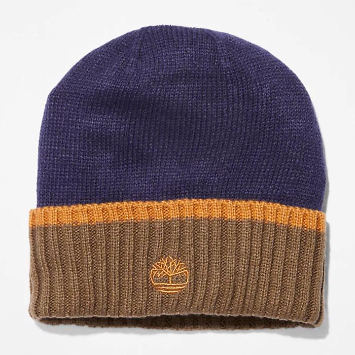 Timberland All Gender Beanie and Glove Gift Set in Navy