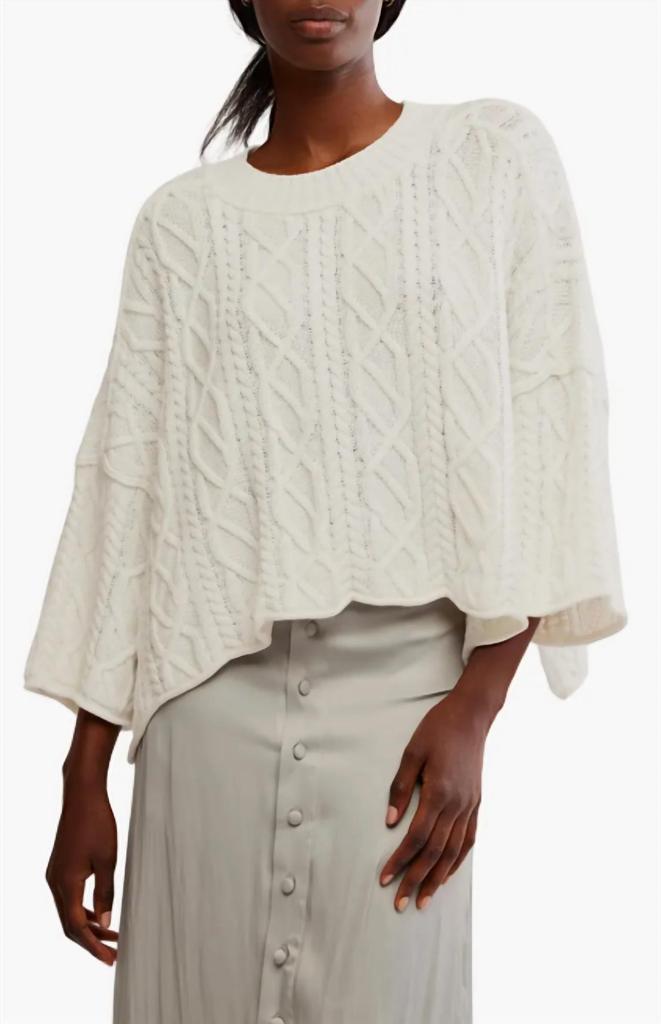 Free People Free People - Washed Ashore Oversized Cotton Crewneck Sweater