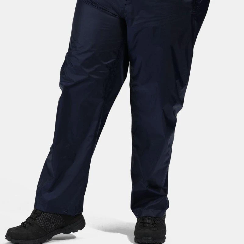 Regatta Mens Classic Pack It Waterproof Overtrousers Navy 2