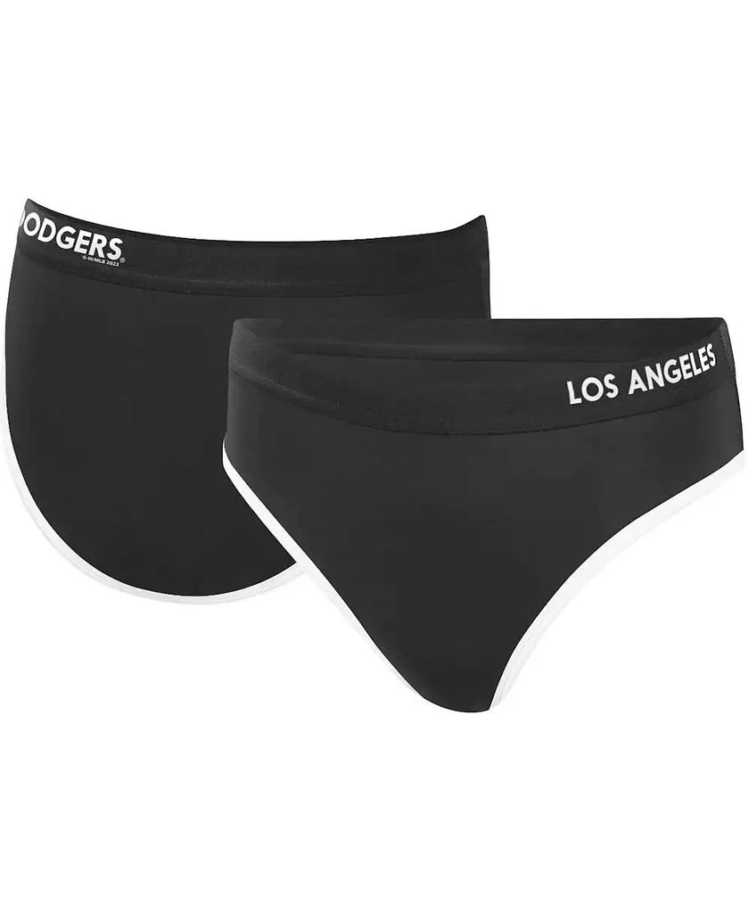 G-III 4Her by Carl Banks Women's Black Los Angeles Dodgers Southpaw Bikini Bottom 1