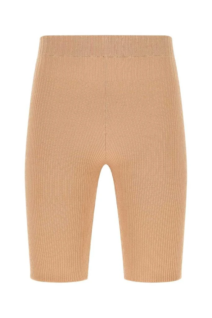 ANDREA ADAMO Andrea Adamo High-Waist Ribbed Shorts 1