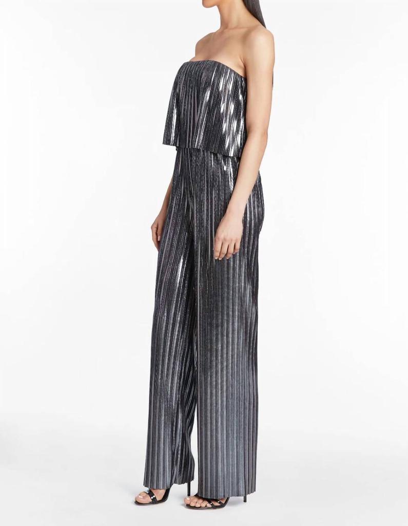 Amanda Uprichard Collina Jumpsuit In Grey