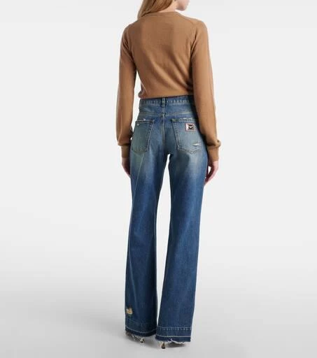 Dolce 
Gabbana Distressed straight jeans 3