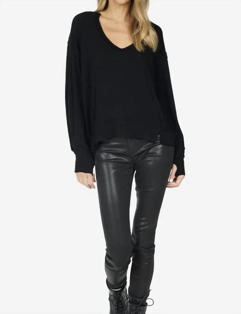 Michael Lauren Michael Lauren - Spence Oversized V- Neck Pullover 3