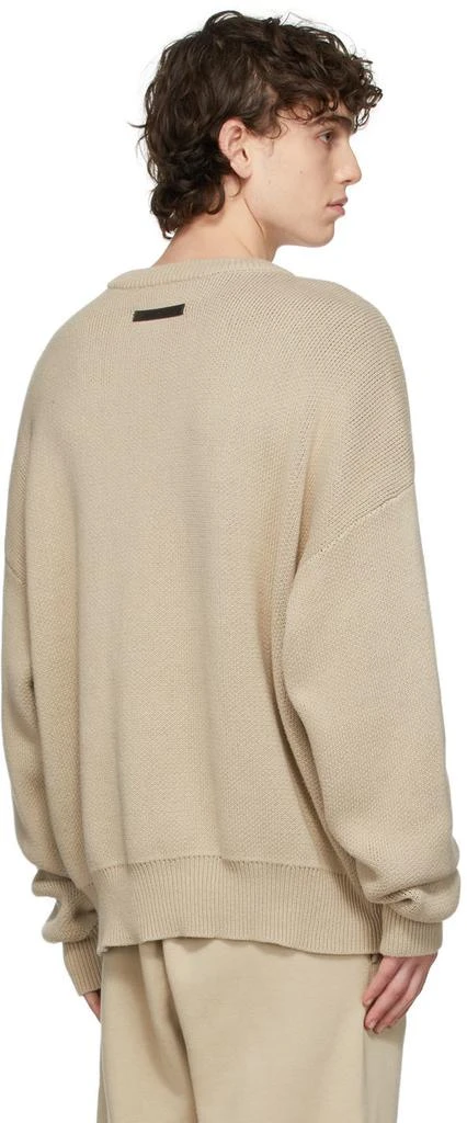 Essentials SSENSE Exclusive Beige Knit Pullover Sweater 3